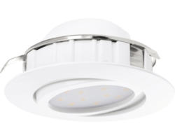 LED Einbauleuchte Eglo PINEDA LED 5,5 W 500 lm 3000 K 1-flammig Ø 84 mm weiß IP 20 1 Stück ( 95854 )