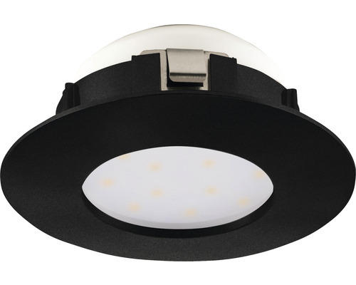 LED Einbauleuchte Eglo PINEDA LED 4,9 W 460 lm 2700 K 1-flammig Ø 78 mm schwarz IP 44 1 Stück ( 900743 )