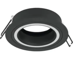 Halogen Einbauleuchte Eglo CAROSSO GU10 35 W 860 lm 2700 K 1-flammig Ø 93 mm schwarz weiß IP 20 1 Stück ( 900815 )