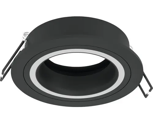 Halogen Einbauleuchte Eglo CAROSSO GU10 35 W 860 lm 2700 K 1-flammig Ø 93 mm schwarz weiß IP 20 1 Stück ( 900815 )