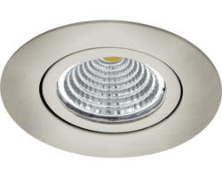 LED Einbauleuchte Eglo SALICETO LED 6 W 450 lm 2700 K 1-flammig Ø 88 mm nickel-matt IP 20 1 Stück ( 98303 )