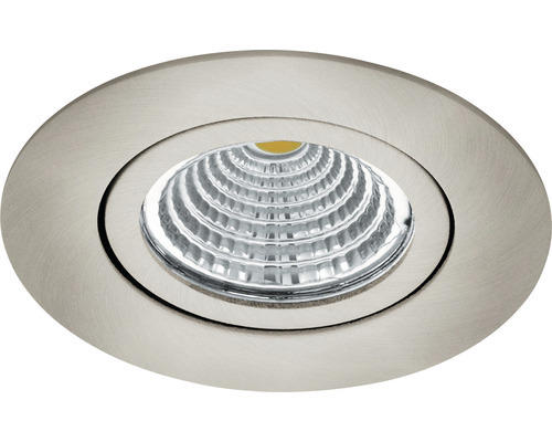 LED Einbauleuchte Eglo SALICETO LED 6 W 450 lm 2700 K 1-flammig Ø 88 mm nickel-matt IP 20 1 Stück ( 98303 )