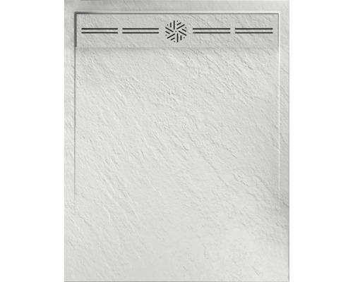 Rechteck-Duschwanne Jungborn Venti 100x80x3 cm weiß matt