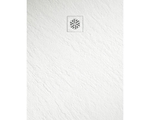 Extraflache Rechteck-Duschwanne Jungborn Cento 100x80x2,4 cm weiß matt