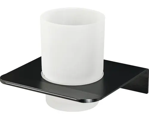 Zahnputzbecher Haceka Redefine schwarz