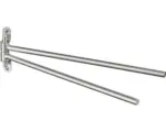 Hornbach Handtuchstange Haceka Ixi 2x39,55x11 cm schwenkbar edelstahl gebürstet