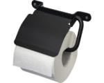 Hornbach Toilettenpapierhalter Haceka Ixi mit Deckel schwarz matt