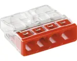 Hornbach Verbindungsklemme Steckklemme Wago 0,5 transparent rot 20 Stück