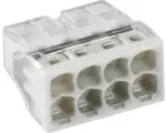 Hornbach Verbindungsklemme Steckklemme Wago 0,5 transparent grau 10 Stück