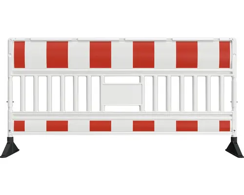 Absperrschranke mit drehbaren Füßen