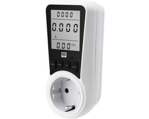 Energiekostenmessgerät 230V-250V 3680 W mit Digitaldisplay weiß