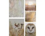 Hornbach Leinwandbild Natur Sepia 5er-Set 60x80 cm