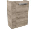 Hornbach Waschbeckenunterschrank Fackelmann SBC Mini 45 rechts 60x44x24,3 cm ohne Waschbecken graueiche