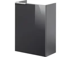 Waschbeckenunterschrank Fackelmann SBC Mini 45 rechts 60x44x24,3 cm ohne Waschbecken anthrazit glänzend