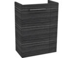 Hornbach Waschbeckenunterschrank Fackelmann SBC Mini 45 links 60x44x24,3 cm ohne Waschbecken graueiche/dark-oak