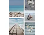 Hornbach Leinwandbild Strand 5er-Set 60x80 cm