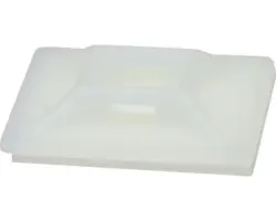 Sockel für Kabelbinder 28x28 mm, 10 Stk., weiß