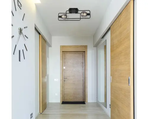 Deckenleuchte Globo BLAMA E14 40 W 2-flammig IP 20 schwarz ( 15830-2D )