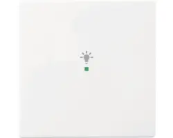 Wippe mit Symbol Licht Future Linear 1-fach (6231-10-84) studioweiß