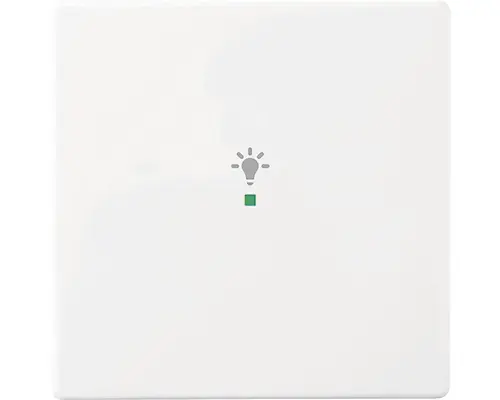 Wippe mit Symbol Licht Future Linear 1-fach (6231-10-84) studioweiß