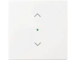 Wippe mit Symbol Jalousie Future Linear 1-fach (6232-10-84) studioweiß