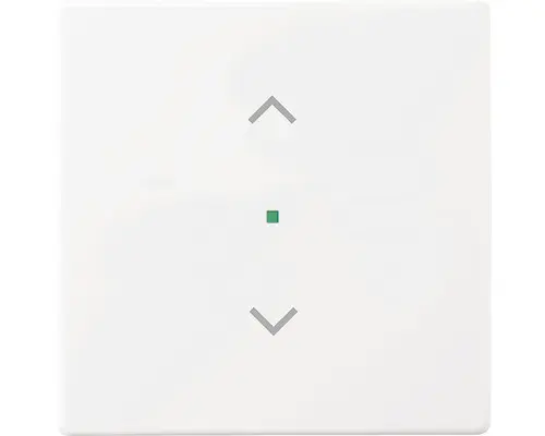 Wippe mit Symbol Jalousie Future Linear 1-fach (6232-10-84) studioweiß