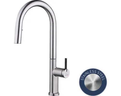 Küchenarmatur mit Handbrause KEO Kawai Pefect Slide edelstahl