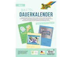 Dauerkalender mit Spiralbindung 220g/m², DIN A4, farbig sortiert