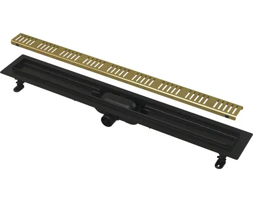 Komplettduschrinne Form & Style Redonda 950x62 mm messing