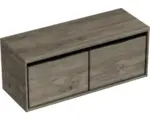 Hornbach Waschbeckenunterschrank Sanox Loft 48,6x120,2x45 cm mit Waschtischplatte espresso