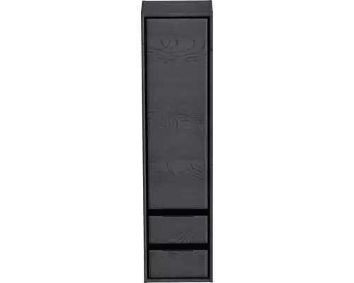 Hochschrank Sanox Loft 160x40x35 cm rechts black oak
