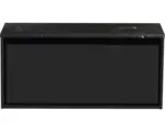 Hornbach Waschbeckenunterschrank Sanox Loft 47x101x46 cm mit Waschtischplatte schwarz matt/Kunststein schwarz