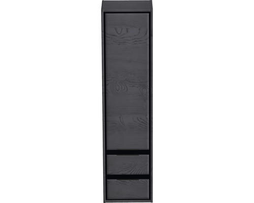 Hochschrank Sanox Loft 160x40x35 cm links black oak