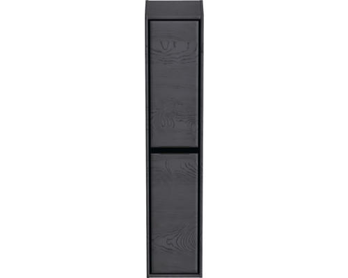 Hochschrank Sanox Loft 170x40x35 cm links black oak