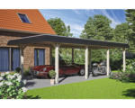 Hornbach Einzelcarport SKAN HOLZ Wendland inkl. EPDM Folie, Pfostenanker 409 x 870 cm natur