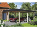 Hornbach Einzelcarport SKAN HOLZ Wendland inkl. Pfostenanker 409 x 628 cm natur