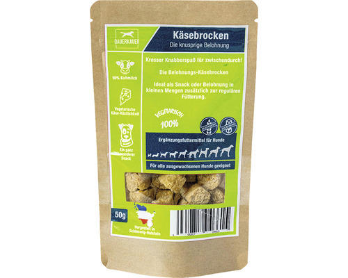 Hundesnack DAUERKAUER Käsebrocken aus Milch 50 g