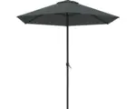 Hornbach Sonnenschirm Mittelstockschirm Nancy Soluna Ø 250 cm Polyester (PES) dunkelgrau