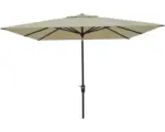 Hornbach Sonnenschirm Marktschirm Sarry Soluna 250 x 250 cm Polyester (PES) ecru