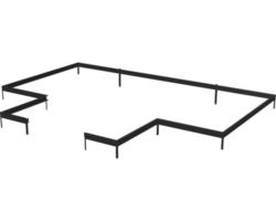 Fundament Juliana Orangerie 21,5 m² 583 x 296 cm schwarz