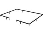 Hornbach Fundament Juliana Grand Oase 25,6 m² 583 x 439 cm schwarz