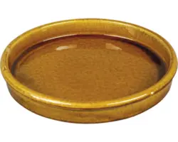 Blumentopf Untersetzer Keramik Ø 30 cm ocker