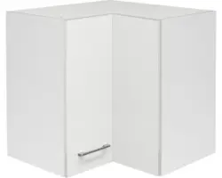 Eckhängeschrank Flex Well Varo weiß 60x54,8x32 cm mit Drehtür