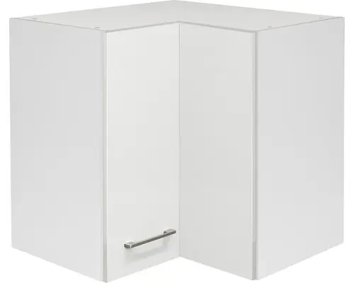 Eckhängeschrank Flex Well Varo weiß 60x54,8x32 cm mit Drehtür