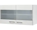 Hornbach Glashängeschrank Flex Well Varo weiß 100x54,8x32 cm mit Drehtür