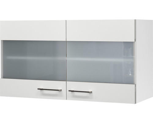 Glashängeschrank Flex Well Varo weiß 100x54,8x32 cm mit Drehtür