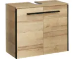 Hornbach Waschbeckenunterschrank Pelipal Quickset 395 60x53x33 cm ohne Waschbecken eiche riviera