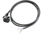 Hornbach Anschlusskabel Stromkabel H05VV-F 3 x 2,5 mm² 1,5 m, schwarz