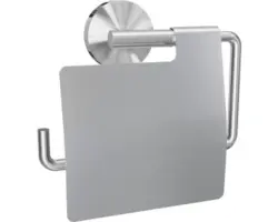 Toilettenpapierhalter Reika Saku mit Deckel edelstahl gebürstet