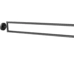 Hornbach Handtuchstange Reika Saku 5,2x48x7,7 cm schwenkbar schwarz matt